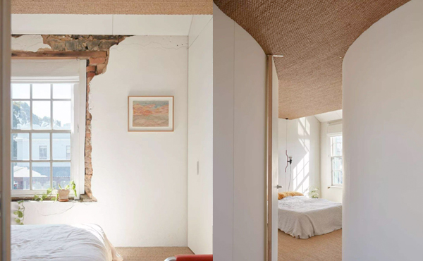 Old buildings are transformed into walls