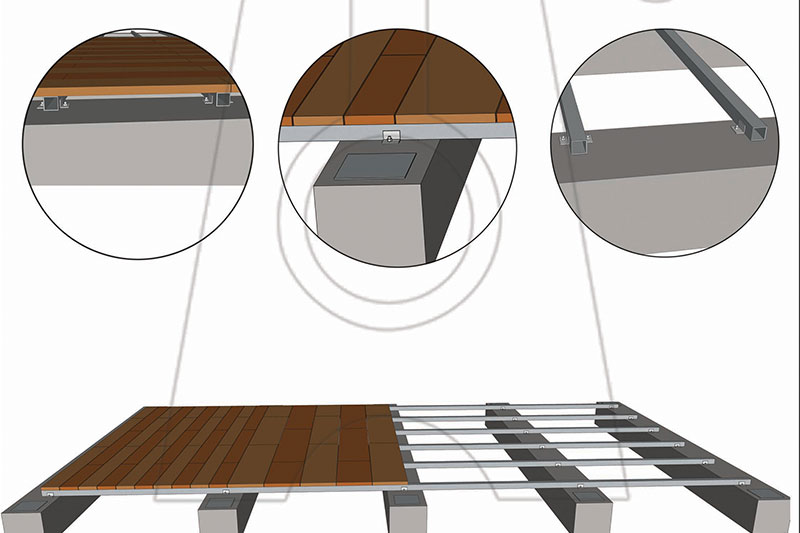 Installation diagram of huacheng xing plank road