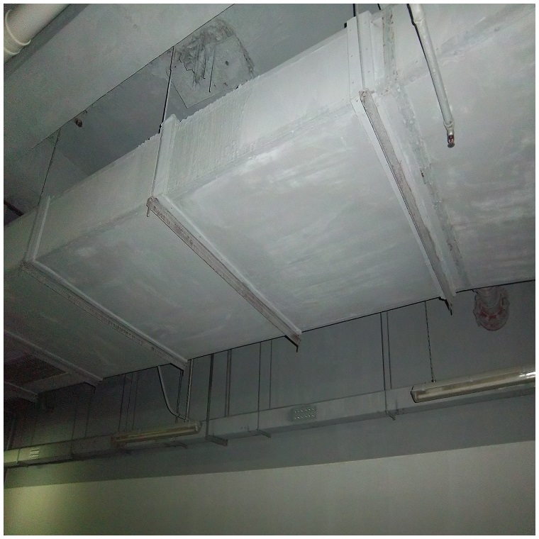Ventilation duct fire board