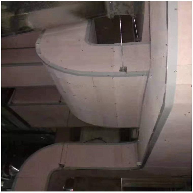 Ventilation duct fire board