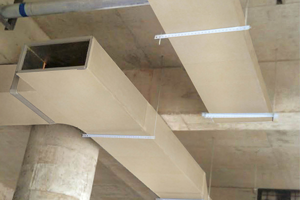Air duct fire board